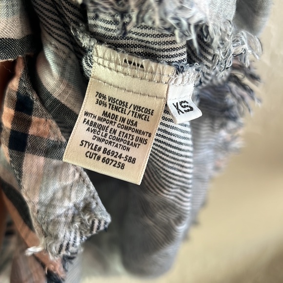 Cloth & Stone Button-up Plaid Sleevless Dress - Picture 6 of 6